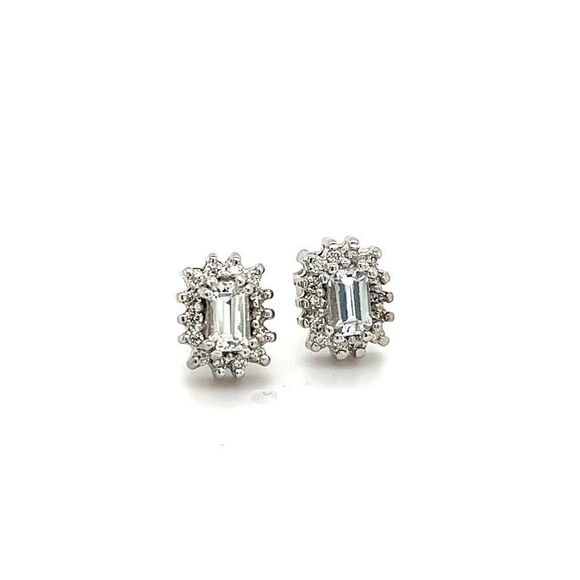 Natural Sapphire Diamond Stud Earrings 14k Gold 0.94 TCW Certified $2950 121267 - Picture 11 of 12